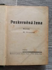 kniha Poskvrněná žena, Globus 1932