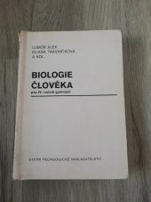 kniha Biologie člověka pro IV. ročník gymnázií, Státní pedagogické nakladatelství 1972