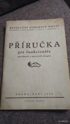 kniha Příručka pro funkcionáře závodních a místních skupin ROH, s.n. 1946