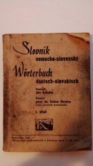 kniha Slovník nemecko - slovenský, Komenský, vydavatelská a literárna spol. 1937