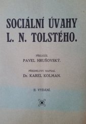 kniha Sociální úvahy L.N. Tolstého, Časopis pokrokového studentstva 1908