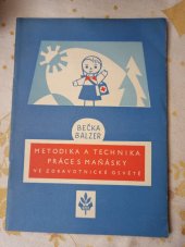 kniha Metodika a technika práce s maňásky ve zdravotnické osvětě, Státní zdravotnické nakladatelství 1960