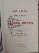 kniha Jana Wégha Horliwé Křesťanské Modlitby, Synové Bohumila Háze 1836