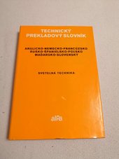 kniha Technický prekladový slovník Svetelná technika, Alfa 1977