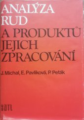 kniha Analýza rud a produktů jejich zpracování, SNTL 1984