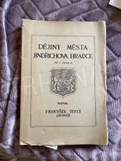 kniha Dějiny města Jindřichova Hradce. Dílu 1. sv. 4, Obec Hradecká 1936