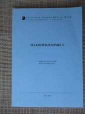 kniha Makroekonomie I., Univerzita Tomáše Bati, Fakulta managementu a ekonomiky 2003