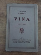 kniha Vina drama o třech dějstvích : (1895), Bursík & Kohout 1926