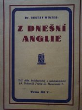 kniha Z dnešní Anglie, Antonín Svěcený 1924