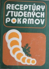 kniha Receptúry studených pokrmov, ERPO 1982