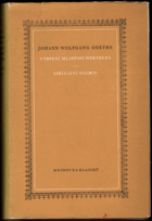 kniha Utrpení mladého Werthera Spříznění volbou, SNKLU 1965