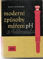 kniha Moderní způsoby měření pH Určeno chemikům v analytických, kontrolních a výzkum. laboratořích, pracovníkům v lék., farmacii, biologii a jiných přírodních vědách, technikům chem. a potravinářských závodů a stud. vys. a odb. chem. škol, SNTL 1959