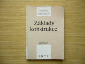 kniha Základy konstrukce učebnice pro 2. roč. střední prům. školy kožařské, SNTL 1990