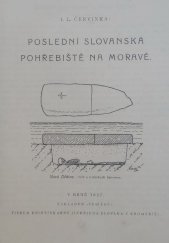 kniha Poslední slovanská pohřebiště na Moravě, Pravěk 1927
