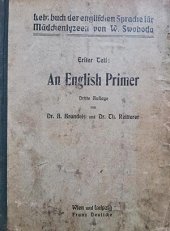 kniha An English Primer W. Swobodas Lehrbuch der englischen Sprache, Franz Deuticke 1915