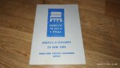 kniha Zpráva o činnosti za rok 1985 Okresní muzeum v Písku, Okresní muzeum v Písku 1986