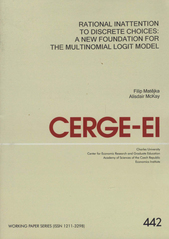 kniha Rational inattention to discrete choices: a new foundation for the multinomial logit model, CERGE-EI 2011