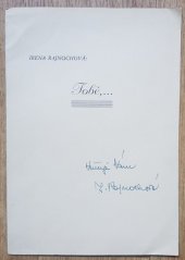 kniha Tobě ..., Irena Rajnochová 1948