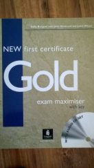 kniha NEW first certificate Gold exam maximiser with key with Audio CD set, Pearson Education 2004