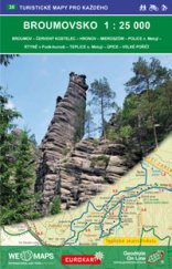 kniha CHKO Broumovsko 1 : 25 000 Broumov - Červený Kostelec - Hronov - Mieroszów - Police n. M. - Rtyně v P. - Teplice n. M. - Úpice - Velké Poříčí, Geodézie On Line 2016