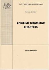 kniha English grammar chapters, ČVUT 2003