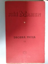 kniha Drobná próza II, Československý spisovatel 1954