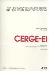 kniha Rent deregulation, tenure choice, and real estate price expectations, CERGE-EI 2011