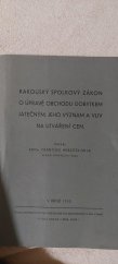 kniha Rakouský  spolkový  zákon  o úpravě  obchodu  jatecnymdobytkem Jeho význam a vliv na utváření  cen, Novina 1932