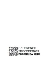 kniha Forensica 2010 conference proceedings : the 2nd International Conference on Forensic Genetics : 24th - 26th May 2010 Telč, The Czech Republic, Tribun EU 2010