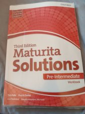 kniha Maturita solutions  Pre-intermediate Workbook , Oxford 2017