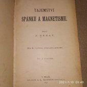 kniha Tajemství spánku a magnetismu, I.L. Kober 1896