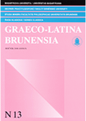 kniha Sborník prací Filozofické fakulty brněnské univerzity. Graeco-Latina Brunensia., Masarykova univerzita 2008