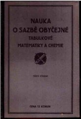 kniha Nauka o sazbě obyčejné, tabulkové, matematiky a chemie, Spol. faktorů knihtiskáren 1925