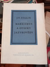 kniha Marxismus a otázky jazykovědy, Československá akademie věd 1955