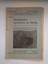 kniha Geologická vycházka do Šárky algonkium, silur, křída, L. Souček 1937