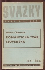 kniha Romantická tvár Slovenska, Václav Petr 1939