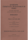 Knihopis českých a slovenských tisků od doby nejstarší až do konce XVIII. století