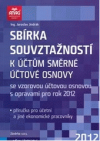 Sbírka souvztažností k účtům směrné účtové osnovy s opravami pro rok 2012