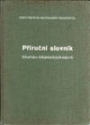 Příruční slovník lékařsko-lékárnických názvů