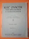 Klíč značek map speciálních a generálních