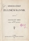 Německo-český železniční slovník