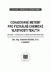 Odhadové metody pro fyzikálně-chemické vlastnosti tekutin