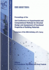 Proceedings of the 2nd Conference on Experimental and Computational Methods for Directed Design and Assessment of Functional Properties of Building Materials