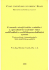 Ekonomika zdrojů českého zemědělství a jejich efektivní využívání v rámci multifunkčních zemědělskopotravinářských systémů