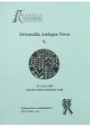 Orientalia Antiqua Nova V.