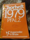 Chorheft 1979 Pfalz 