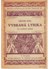 Vybraná lyrika