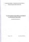 Vysokoteplotná degradácia prírodných a syntetických materiálov