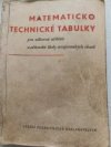 Matematicko-technické tabulky pro odborná učiliště a učňovské školy strojírenských oborů