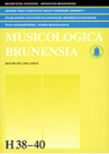 Musicologica brunensia